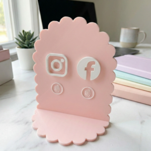 Çiftli NFC Sosyal Medya Standı - Instagram & Facebook Takip Paneli