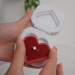 Olafigo Kalp Figürlü Takı Kutusu | Sevgililer Günü Hediye Kutusu