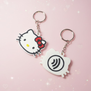 Hello Kitty NFC Akıllı Anahtarlık | Dijital Sosyal Medya Paylaşıcı