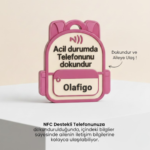 NFC Akıllı Çocuk Güvenlik Anahtarlığı - Acil Durum İletişim Çözümü