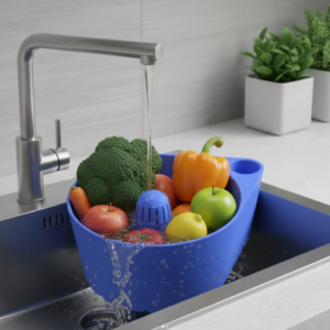 Olafigo Otomatik Meyve ve Sebze Yıkama Standı | Mutfak Hijyen Çözümü