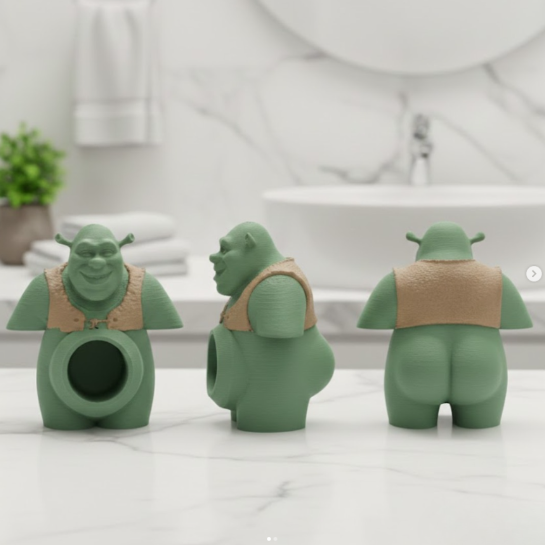 Olafigo Shrek Diş Macunu Kapağı | Eğlenceli Banyo Aksesuarı